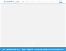 Tablet Screenshot of bhangraclasses.com